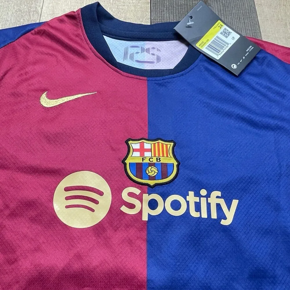 Nike Youth Size 24 UCL Home FC Barcelona Match Lamine Yamal Jersey CD0699-100